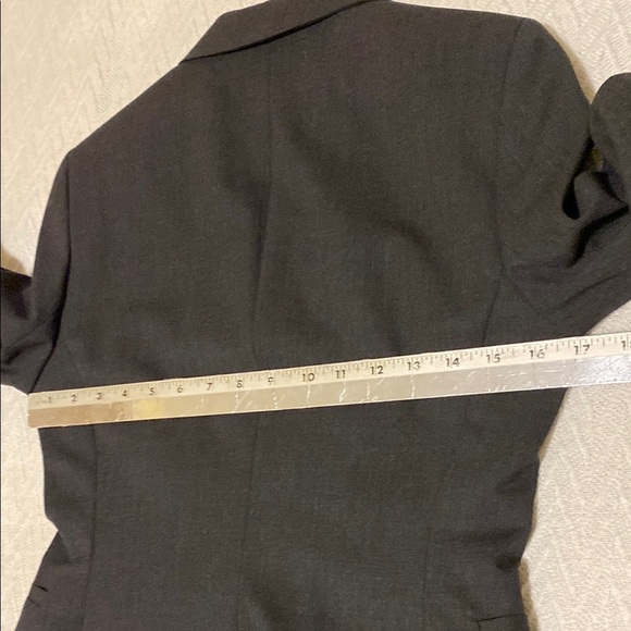 Mexx Wool Blend Dark Gray Blazer Tailored Fit Notched Lapel Y2K Vintage 90’s - Picture 10 of 16